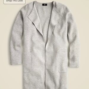 NWT Juliette collarless sweater-blazer